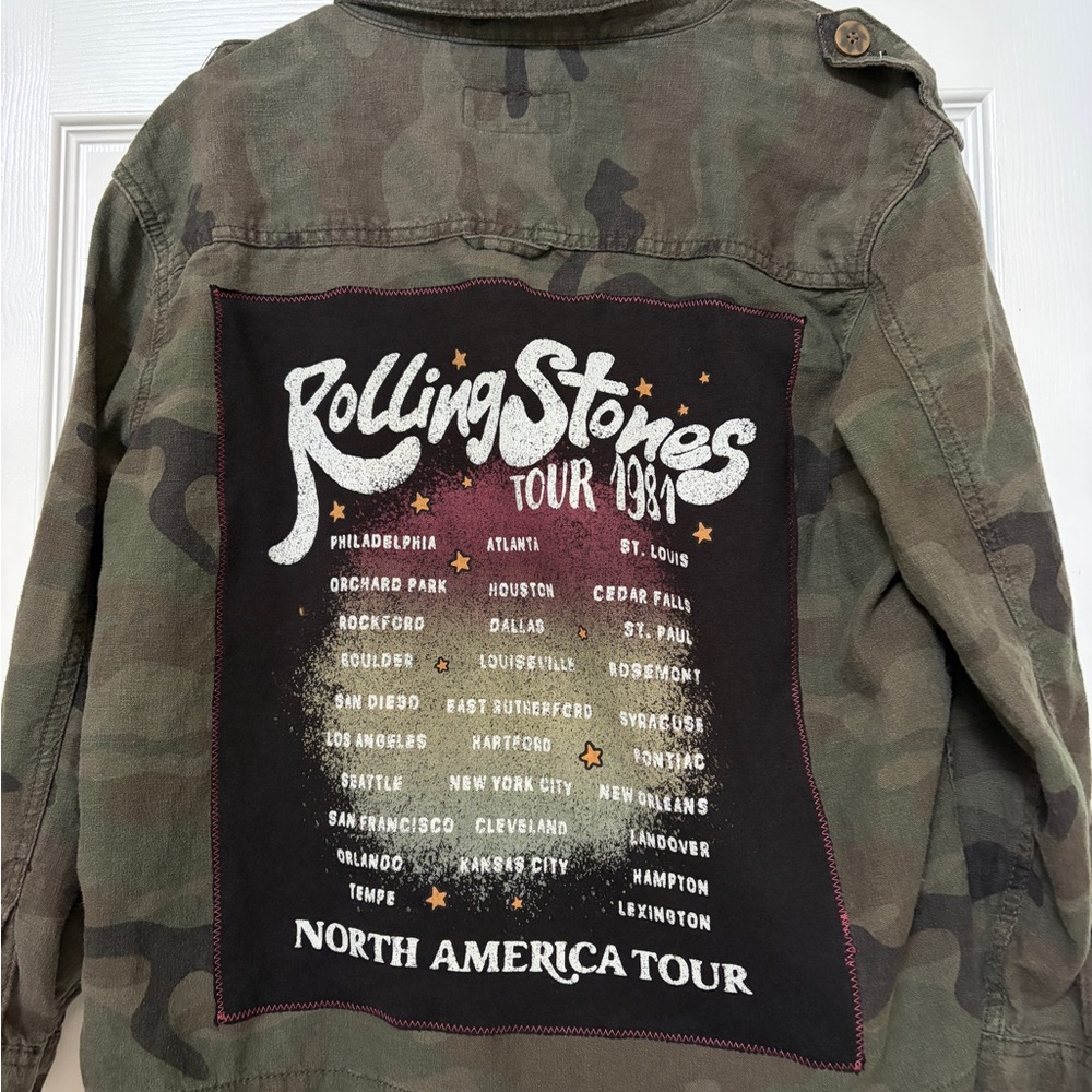 Rolling Stones Tour 1981 Camouflage Jacket